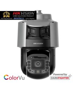Hikvision 4MP Tandem, Panoramic ColorVu 30m white light & 42x PTZ with 300m IR camera