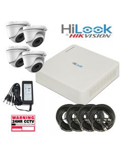 1080p, 4x Turret Camera kit, P&P leads & PSU inc, HiLook by Hikvision