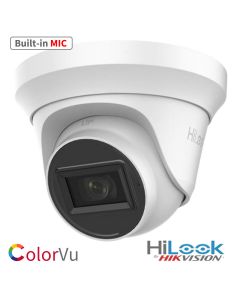5MP(3K), ColorVu-Lite, 2.8mm, 4in-1, HiLook by Hikvision, Turret with built-in MIC