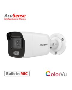 4MP, 2.8mm lens, ColorVu (white light LED), Acusense, Bullet IP Camera, built-in MIC