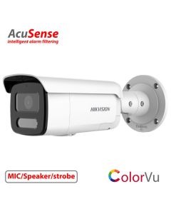 4MP, 4mm lens, 60m ColorVu (white light LED), Acusense, Bullet IP Camera,MIC/Speaker(2-way audio), Strobe
