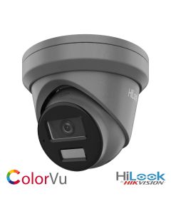 5MP, ColorVu, 2.8mm Lens, IP, HiLook by HikVision Turret camera, MIC Built-in, GREY