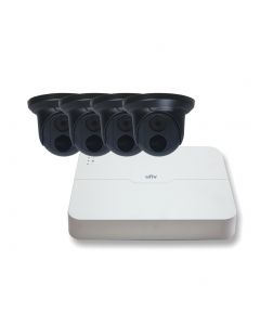 4MP, 4x Turret Camera with 4ch NVR bundle, (half price end of line special offer)