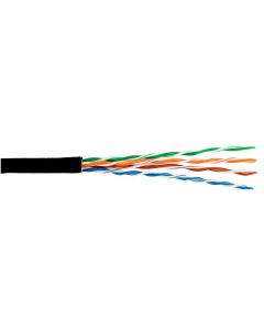 CAT5E, External UV Resistant, Full Copper UTP Cable, 100m Coil, Black