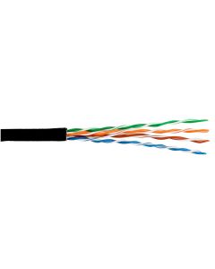 CAT5E, External UV Resistant, Full Copper UTP Cable, 305m Coil, Black