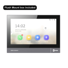 Hikvision IP video intercom indoor station with Premium 7" touch screen, Flush or surface mounting (flush back box inc.)