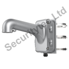 Hikvision Pole mount with junction box for Speed Dome, Platinum Grey Finish