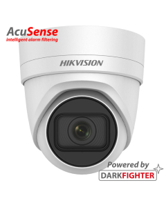 8MP, 2.8-12mm Motor driven lens, Acusense, IR, Turret IP Camera