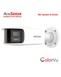 8MP 180deg Dual lens ColourVu, AcuSense, Bullet MIC/sounder