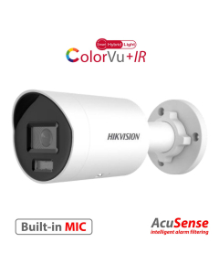 8MP, 2.8mm Smart Hybrid IR+White light ColorVu Bullet, built-in Mic