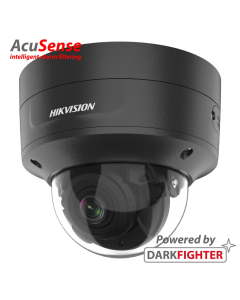4MP, BLACK, Hikvision Motor 2.8-12mm lens, 40m IR, Darkfighter, AcuSense, Dome IP Camera