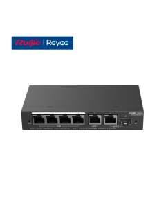 Ruijie-Reyee, 4x Gigabit PoE/PoE+ Port (54W), 1x Combo Uplink Switch