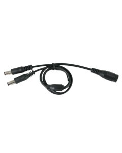 2 into 1, jack plug splitter, suitable for connecting multiple leads to a single power adapter with  2.1mm jack.