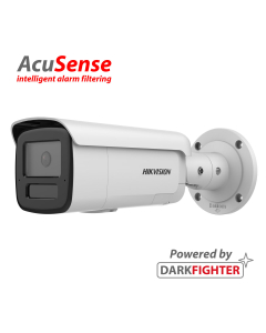 4MP, 2.8mm lens, 60m IR, Darkfighter, AcuSense, Bullet IP Camera, MIC/Speaker(2-way audio), Strobe
